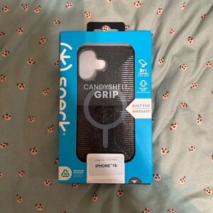 Speck CandyShell Grip Case for iPhone 16 - Black
